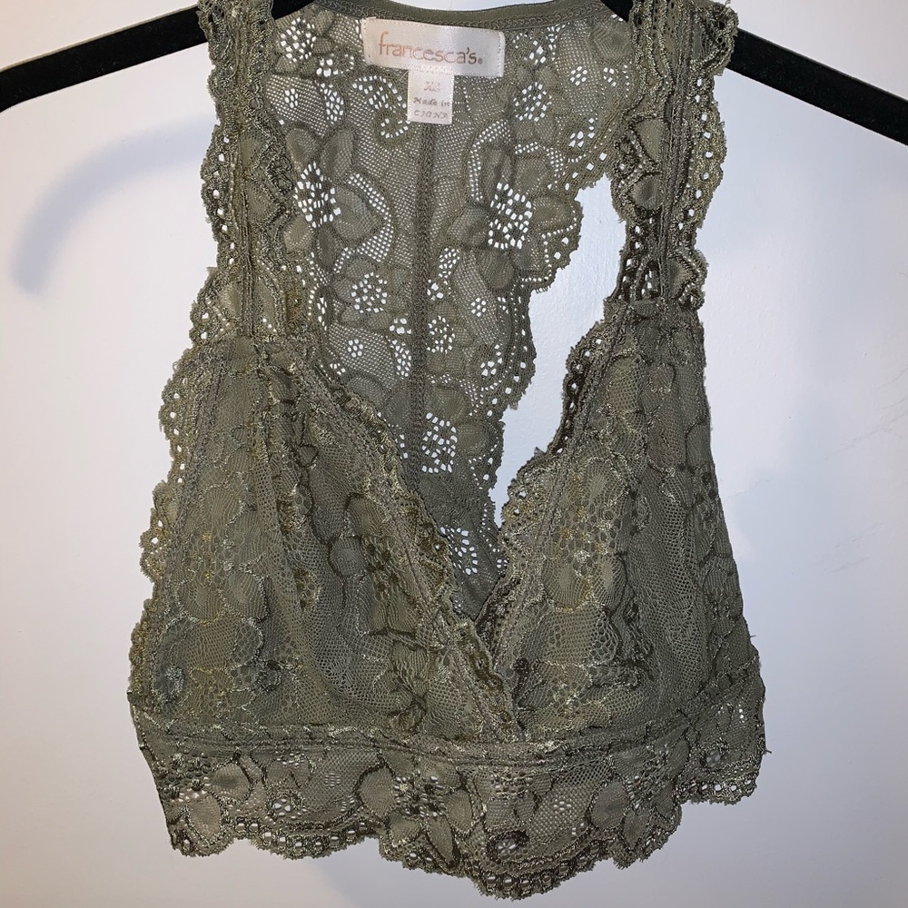 Francesca’s Remington Racer Back Lace Bralette